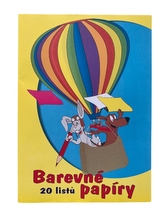 Barevné papíry 20 listů