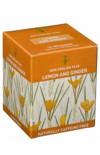 New English Teas čaj krabička BL08, 10 sáčků (20g), Fruit & Herbal, Citrón & Zázvor, NET