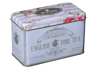 New English Teas čaj plechovka RS24, 40 sáčků (80 g), VINTAGE FLORAL, NET