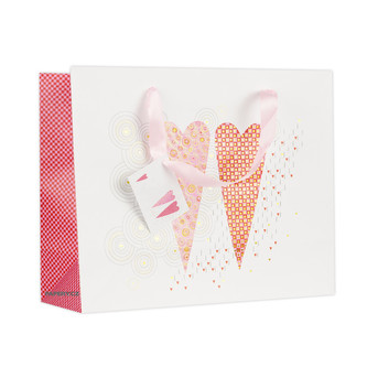 Dárková taška GOLDBUCH-2 Hearts, 27x33 cm