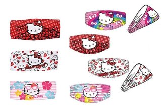ČELENKA HELLO KITTY - velikost fuchsiová -  duha