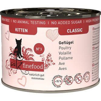 Konzerva pro koťata CF Classic Kitten No.3 - s drůbežím masem a brusinkami 200 g