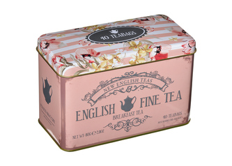 New English Teas čaj plechovka RS31, 40 sáčků (80 g), VINTAGE FLORAL, NET