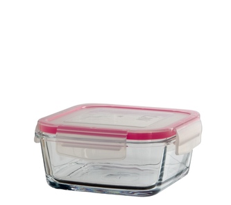 Mísa sklo 1150ml s víkem plast