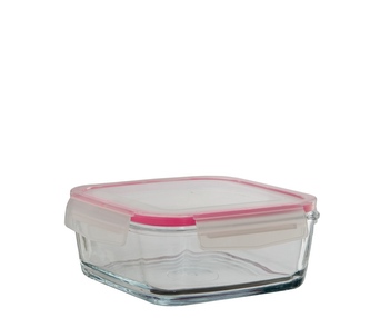 Mísa sklo 720ml s víkem plast