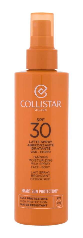 Collistar Smart Sun Protection Opalovací přípravek na tělo Tanning Moisturizing Milk Spray 200 ml SPF30 unisex
