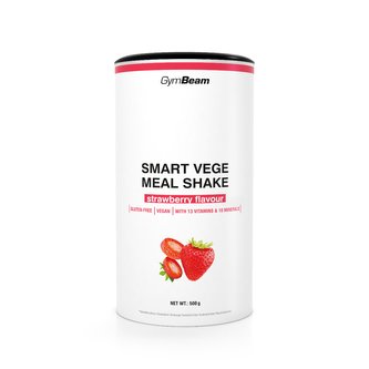Smart Vege Meal Shake - GymBeam - jahoda - 500 g