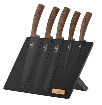 Sada nožů Berlingerhaus s magnetickým stojanem 6 ks Ebony Line Rosewood BH-2520
