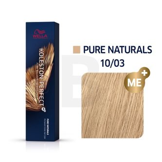 Wella Professionals Permanentní barva na vlasy Koleston Perfect ME™+ Pure Naturals 60 ml Odstín 10/03 woman