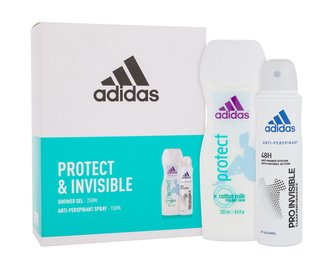 Adidas Protect & Invisible sprchový gel Protect 250 ml + antiperspirant Pro Invisible 150 ml