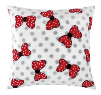 Polštářek Mazlík - dětský motiv - červené mašle - 38x38cm