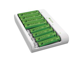 Nabíječka baterií GP Eco E811 + 4× AA 2100 + 4× AAA