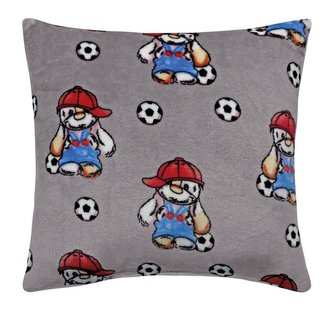 Polštářek Mazlík - dětský motiv - pejsek s míčem - 38x38cm