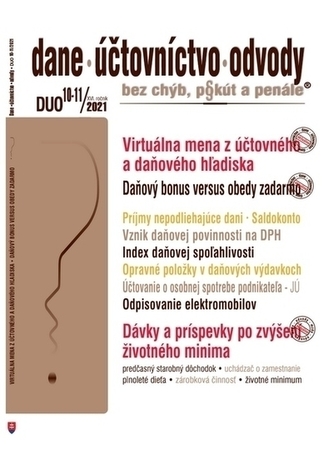 DUO 10-11/2021  – Zmeny v daniach, v účtovníctve, zdaňovaní miezd