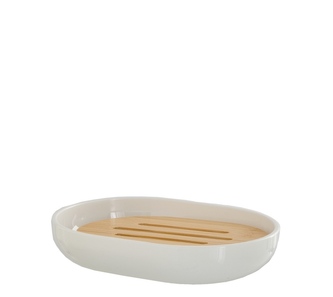 Mýdlenka plast/bambus 12x9x2,5cm