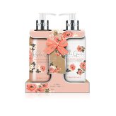 Baylis & Harding  dárkový set mýdlo + mléko Peach, peonie a jasmín