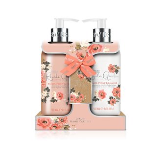 Baylis & Harding  dárkový set mýdlo + mléko Peach, peonie a jasmín