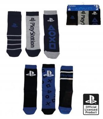 SADA 3 KS PONOŽKY PLAYSTATION - velikost 31-34