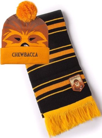 Úpletová zimní čepice a šála Star Wars|Hvězdné Války: Žvejkal (univerzální)