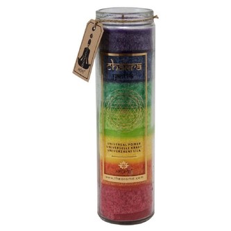 Vonná svíce čakra, 7 barev, univerzální síla