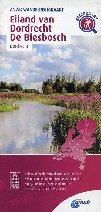 Eiland van Dordrecht de Biesbosch (Dordrecht) 1:33 000