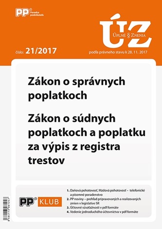 Úplne znenia zákonov 21-2017