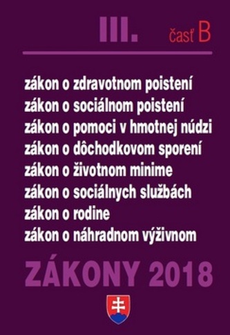 Zákony 2018 III. časť B