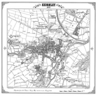 Keighley 1852 Map