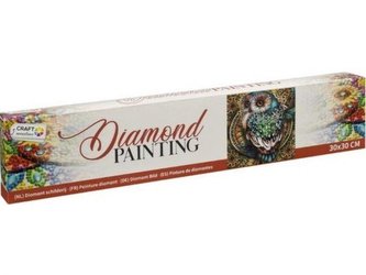 Grafix Diamantový obrázek 30 x 30 cm - sova Grafix Diamantový obrázek 30 x 30 cm - sova
