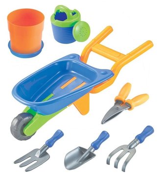 Sada dětská hračky na písek kolečko + 6ks nářadí