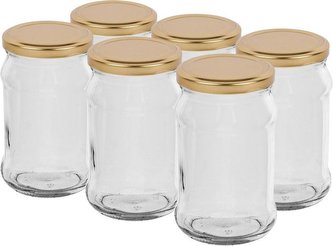 Sklenice zavařovací 300 ml 6 ks s víčkem