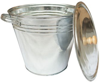 Vědro-nádoba na popel 15 l s pokličkou pozink