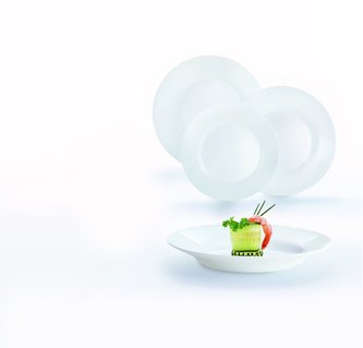 Souprava jídelní EVERYDAY bílá 18 dílná