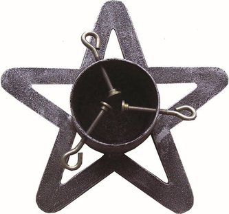 Stojánek na stromeček litina 37x35x11,2 cm Star
