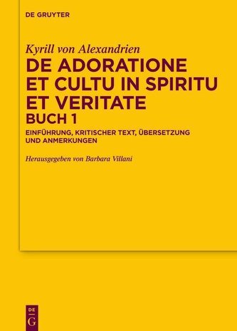 De adoratione et cultu in spiritu et veritate, Buch 1