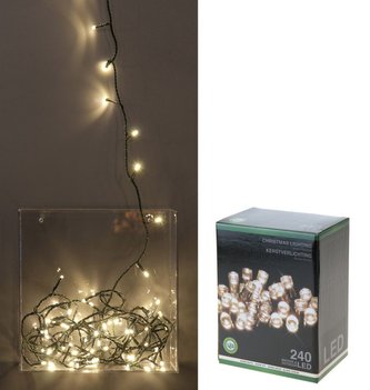 Světla vánoční 240 LED teplá bílá, 18 m