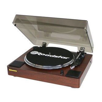 Gramofon Roadstar, TT-260SPK, dřevěný, styl vintage, 24 W
