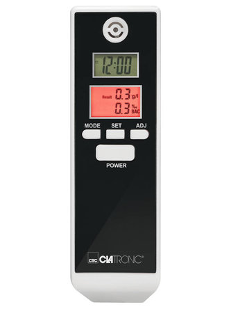 Alkohol tester Clatronic, AT 3605, pro domácí použití, 2x LCD displej, 2x AAA baterie