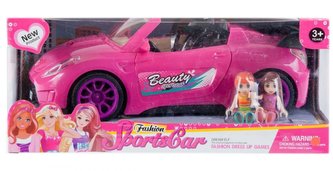 Auto pro panenky růžové