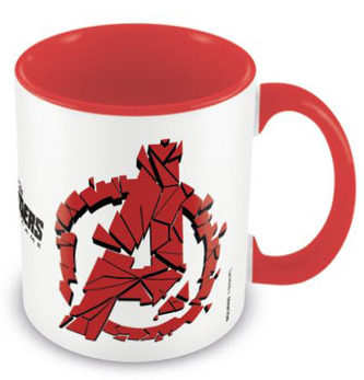 Červený keramický hrnek Marvel|Avengers Endgame: A Logo (objem 315 ml)