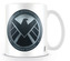 Bílý keramický hrnek Marvel|Agents of Shield: LOgo (objem 320 ml)