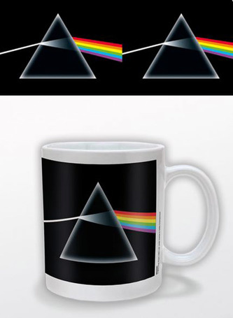Keramický hrnek Pink Floyd: Dark Side Of The Moon (objem 315 ml) bílý