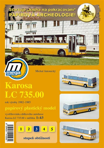 Karosa LC 735.00 rok výroby 1982 - 1985 /papírový model