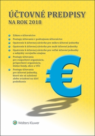 Účtovné predpisy na rok 2018 Účtovné predpisy na rok 2018