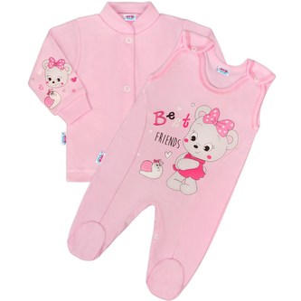 2-dílná souprava New Baby myška růžová - velikost 74 (6-9m)