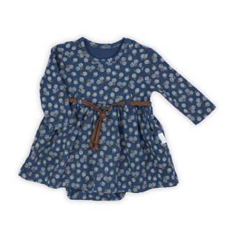 Kojenecké šatičky-body s dlouhým rukávem Nicol Sonia - velikost 74 (6-9m)