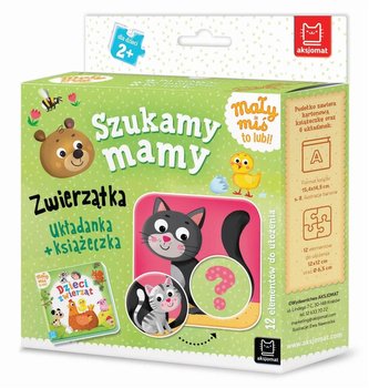 Mały miś to lubi! Szukamy mamy Zwierzątka Układanka + książeczka