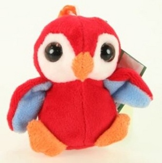 Plyš očka klíčenka papoušek