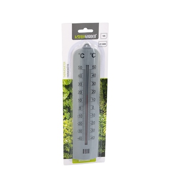 Teploměr 27,5cm stříbrný