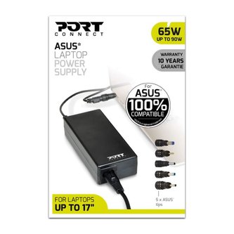 PORT CONNECT ASUS napájecí adaptér k notebooku 65W (max.90W), 5x Asus konektor
